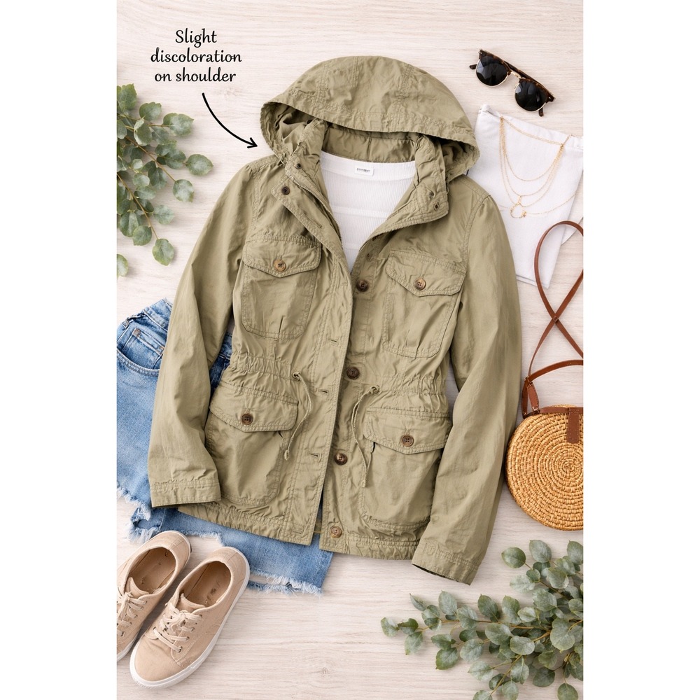 LOFT Utility Jacket in Olive Green
